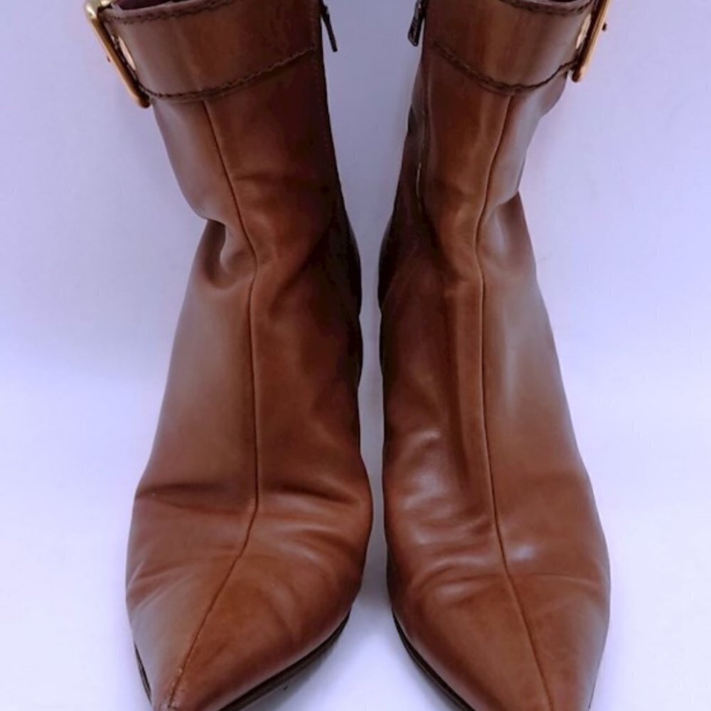 Prada Leather Ankle Boots with Buckle - Picture 16 of 16